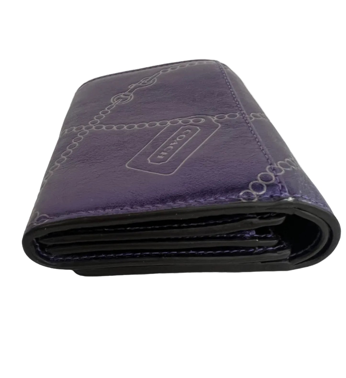 Coach Vintage Purple Leather Wallet