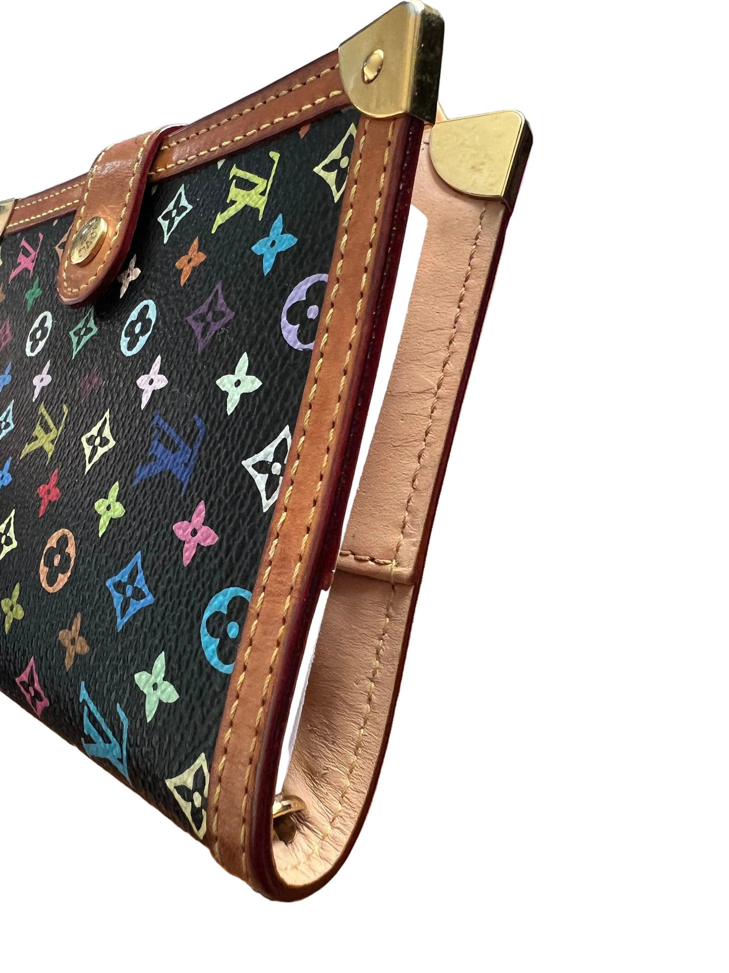 Louis Vuitton Murakami Black Multicolor Agenda PM