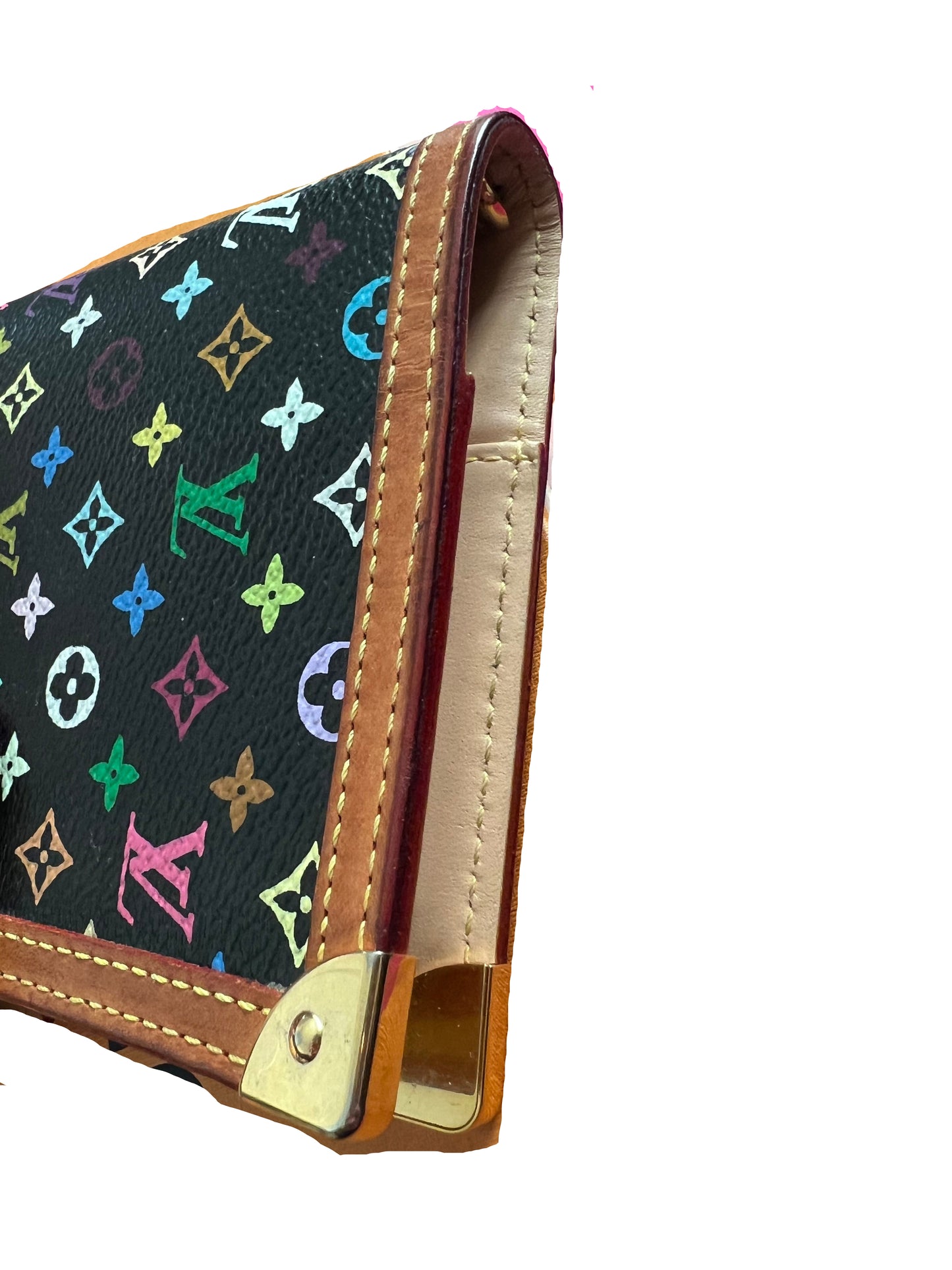 Louis Vuitton Murakami Black Multicolor Agenda PM