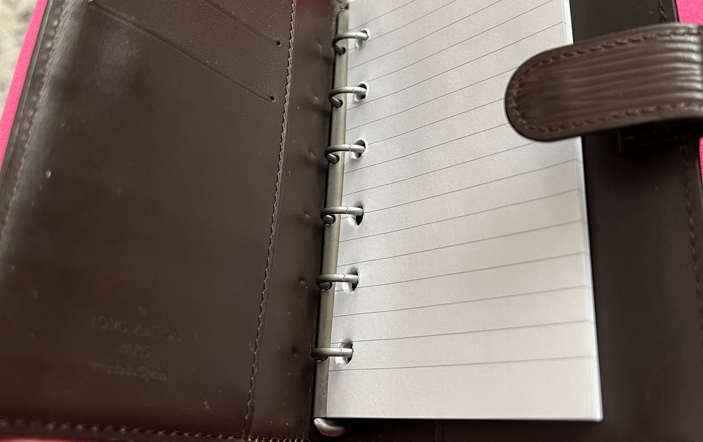 Louis Vuitton Brown Epi Leather Agenda