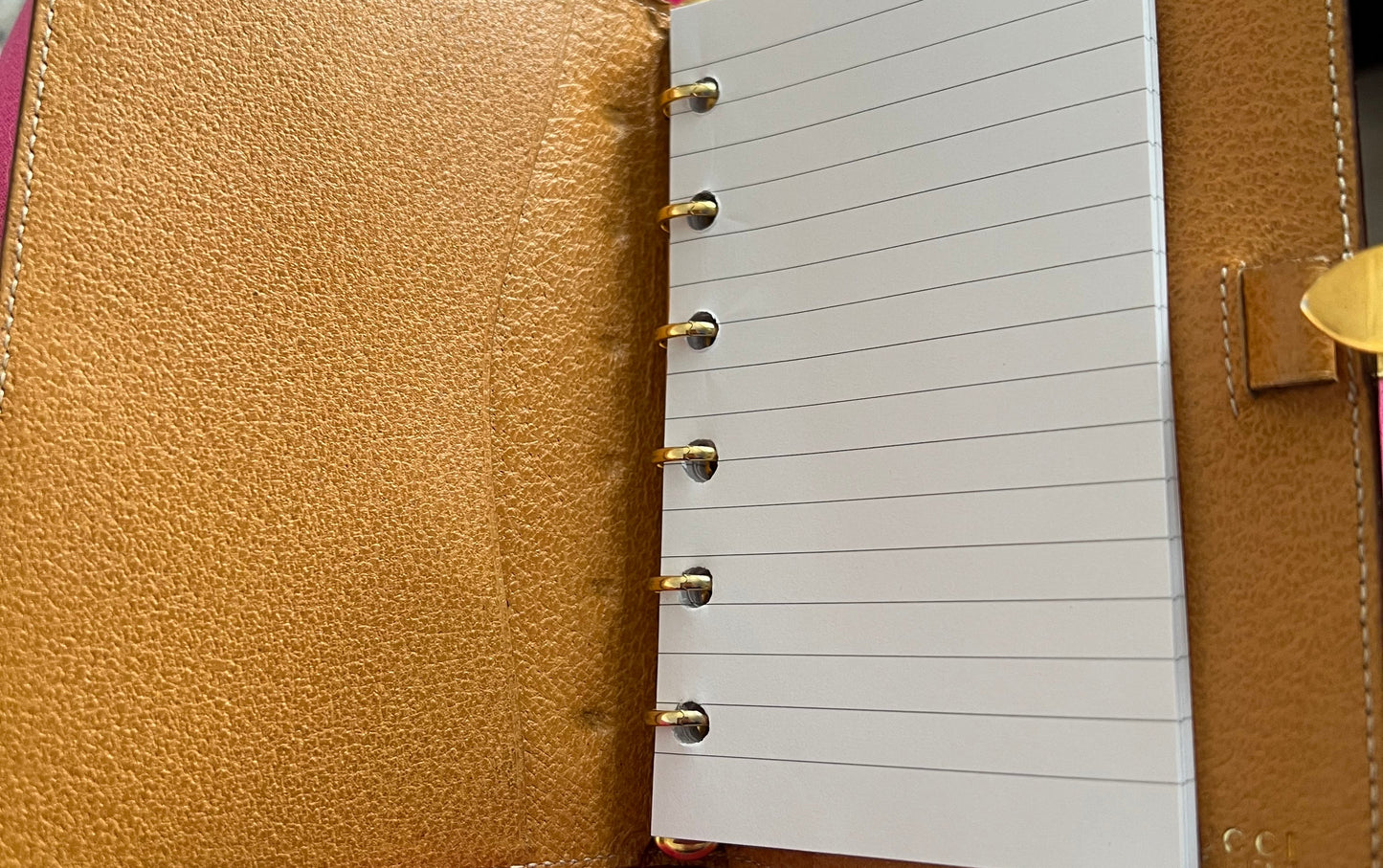 Gucci Vintage Leather Agenda
