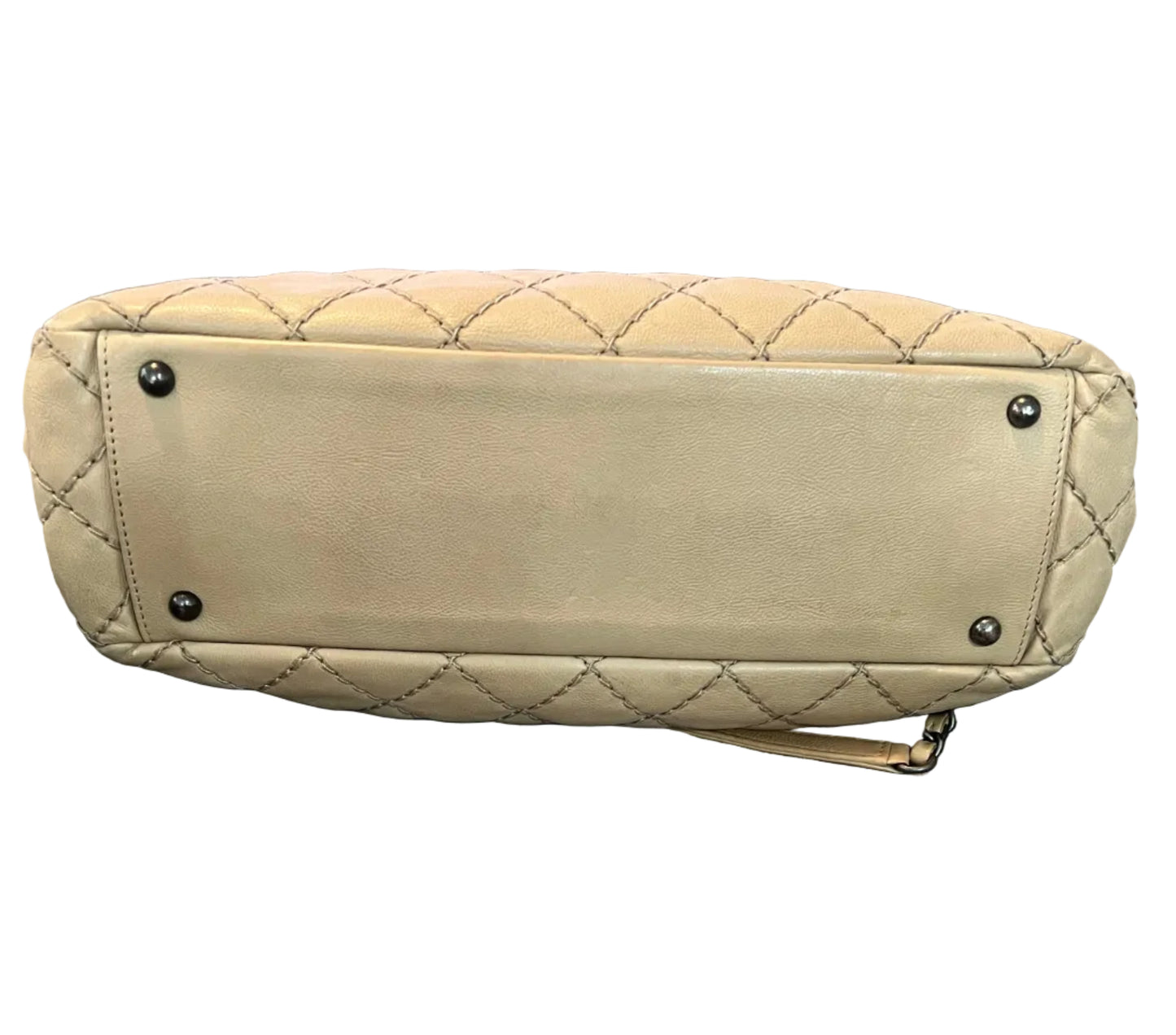 Chanel Beige Wild Stitch Tote