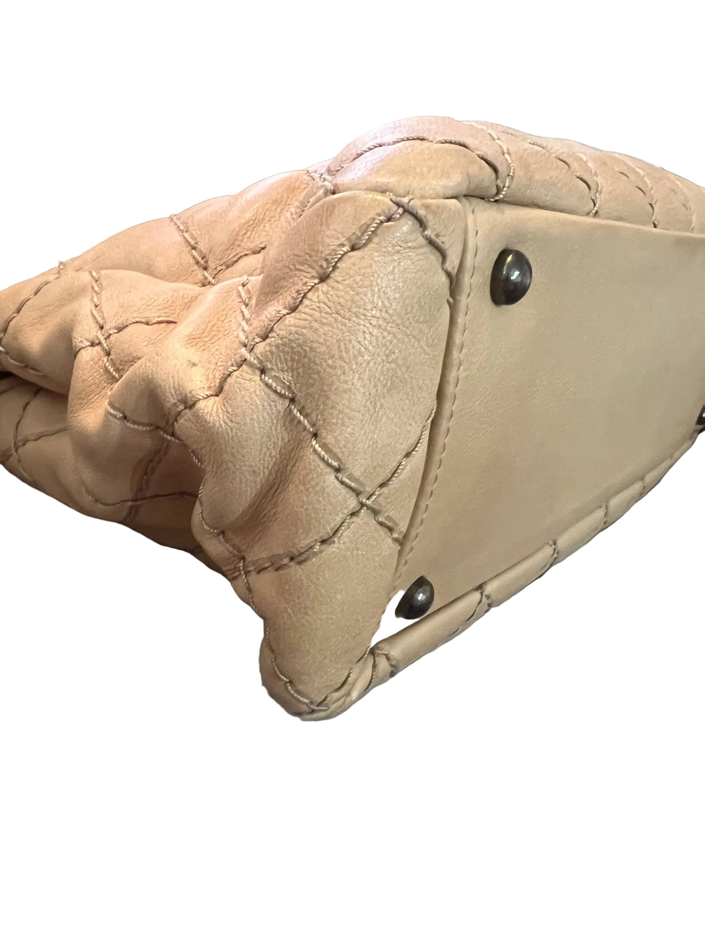 Chanel Beige Wild Stitch Tote