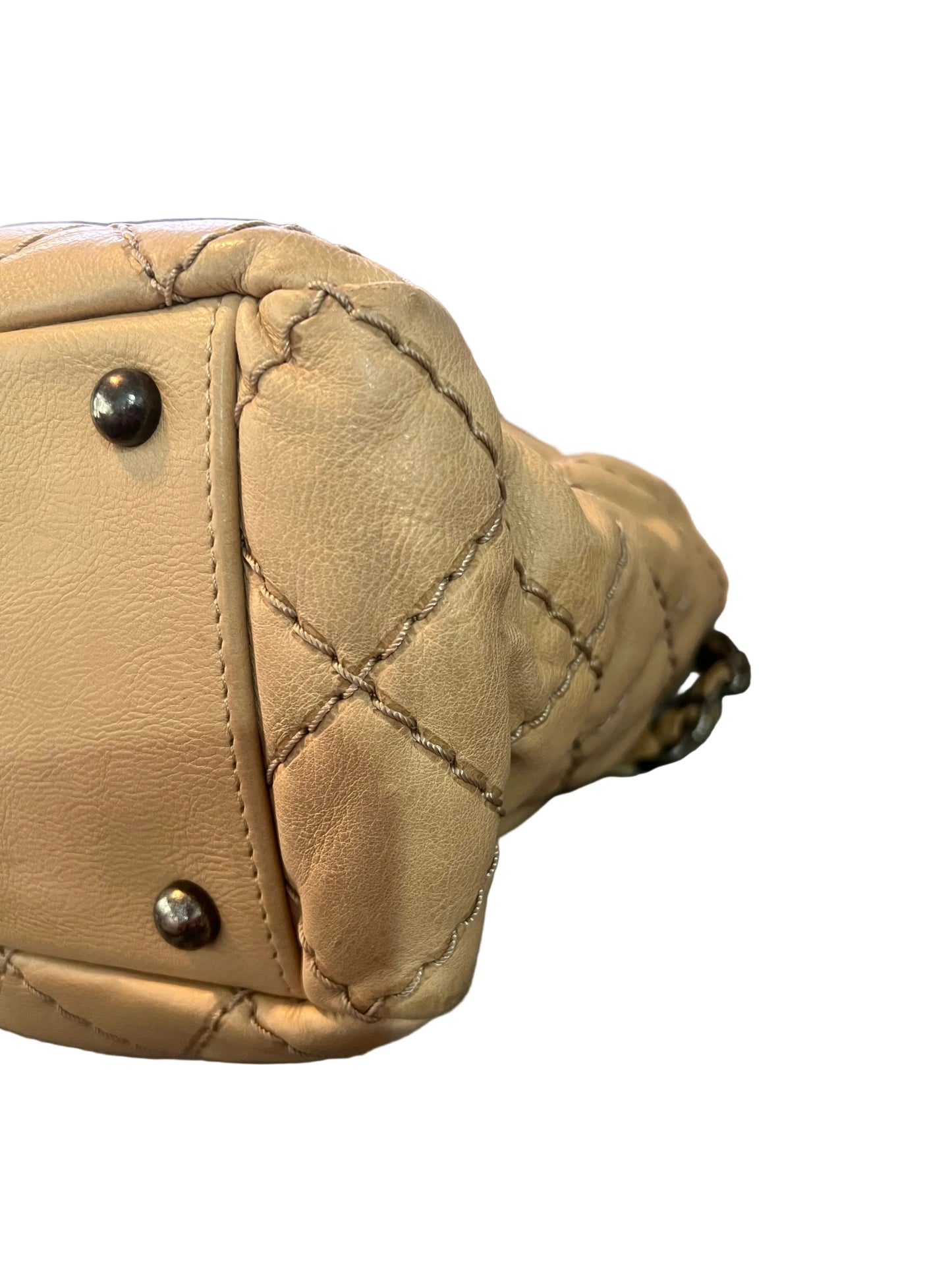 Chanel Beige Wild Stitch Tote