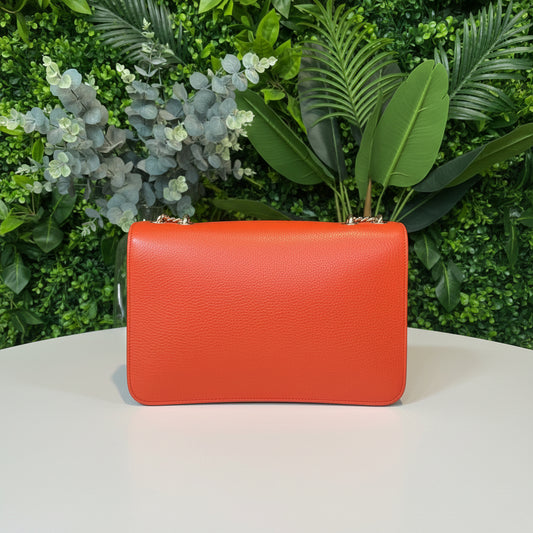 Gucci Sun Orange Calfskin Interlocking G Shoulder Bag