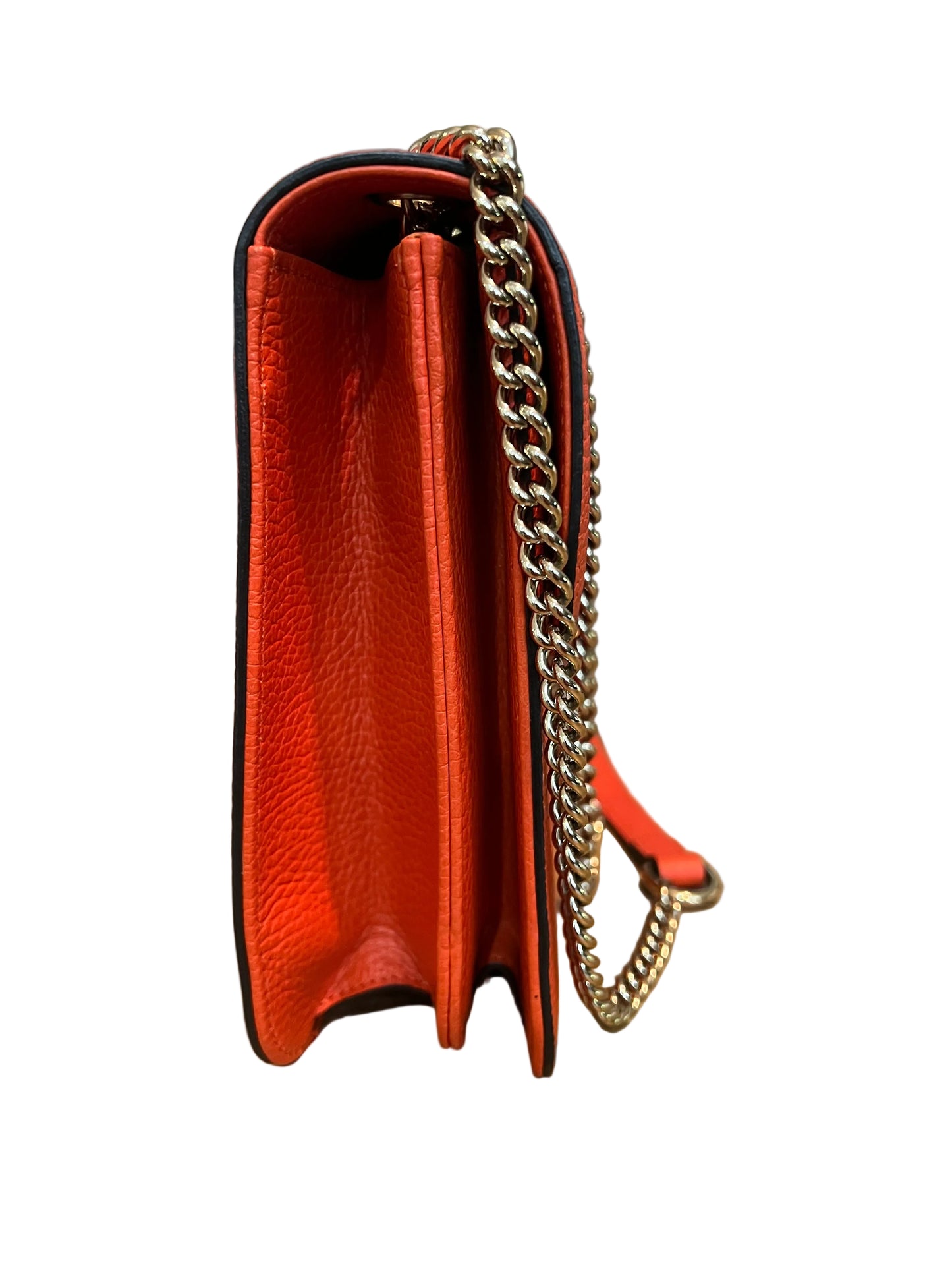Gucci Sun Orange Calfskin Interlocking G Shoulder Bag