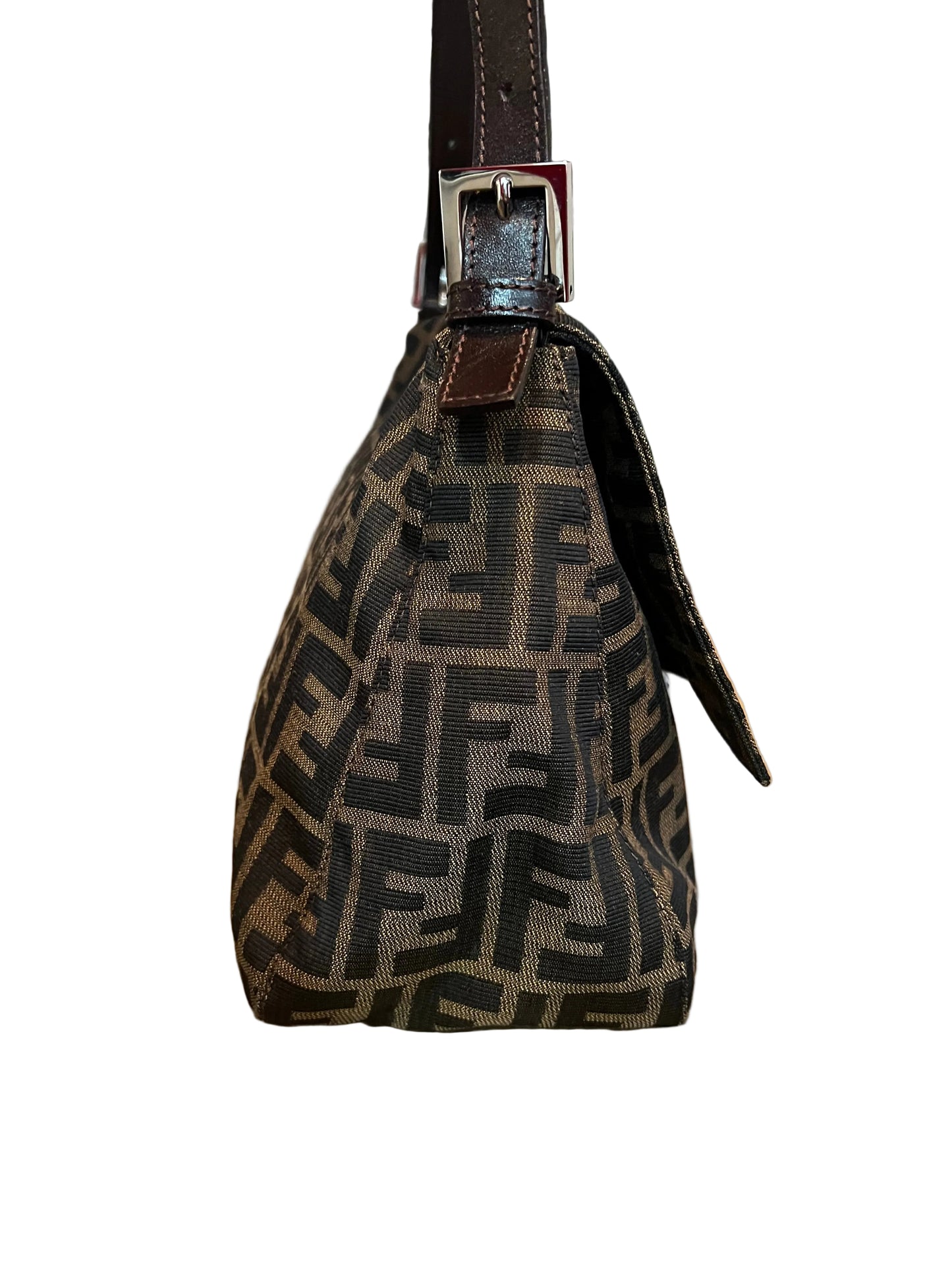 Fendi Zucca Canvas Mamma Baguette