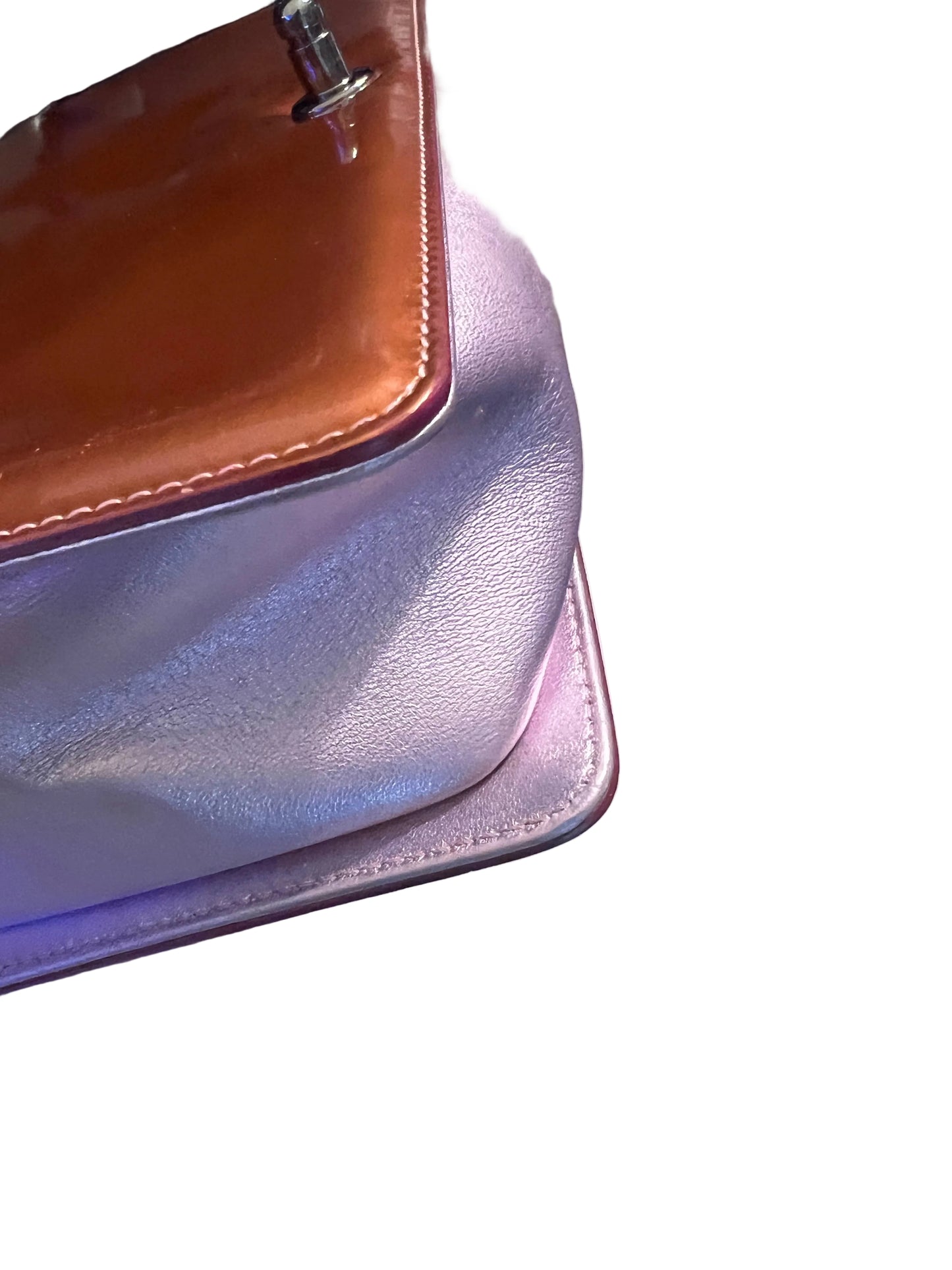 Chanel Patent Copper and Purple Boy Bag