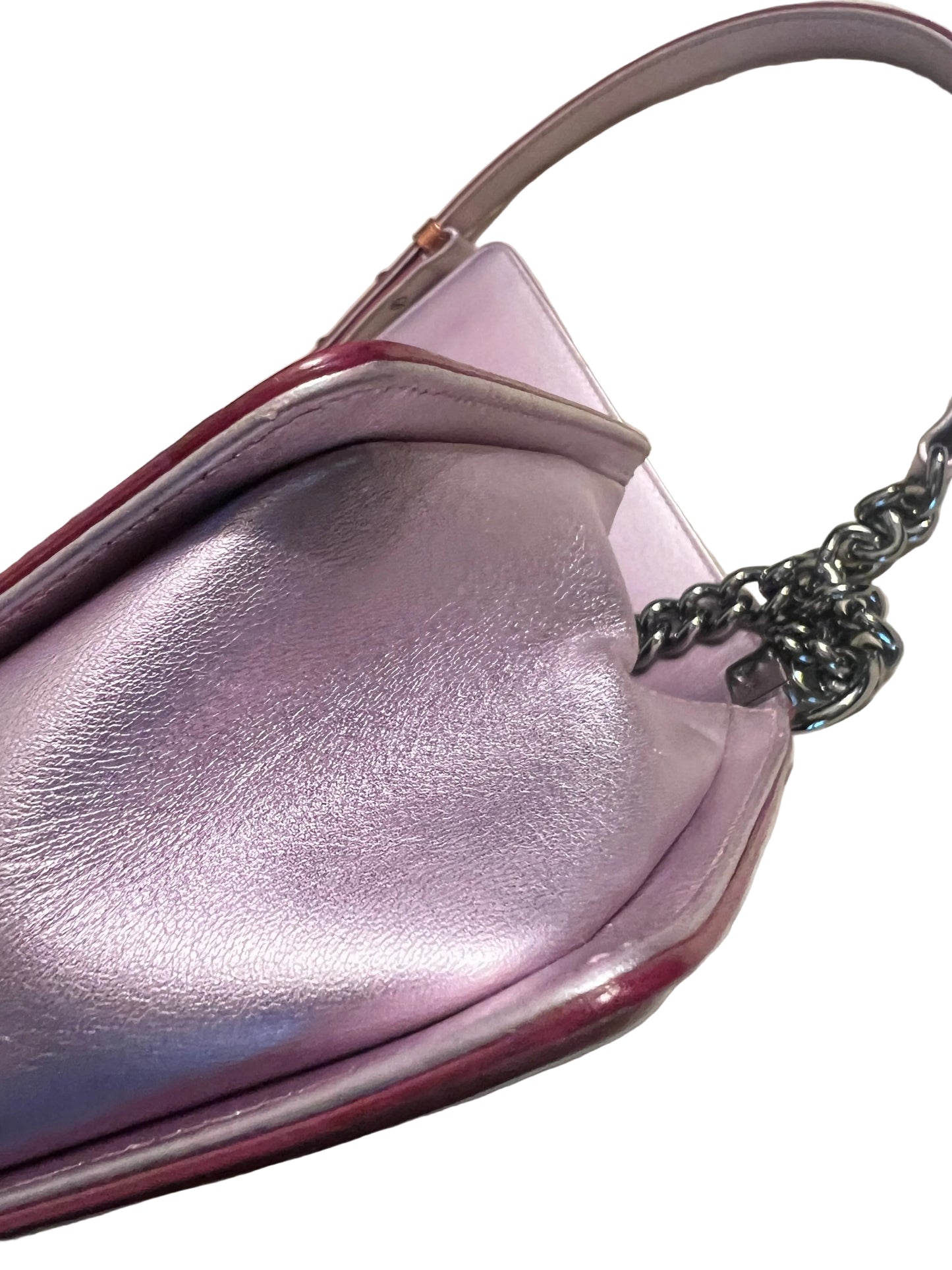 Chanel Patent Copper and Purple Boy Bag