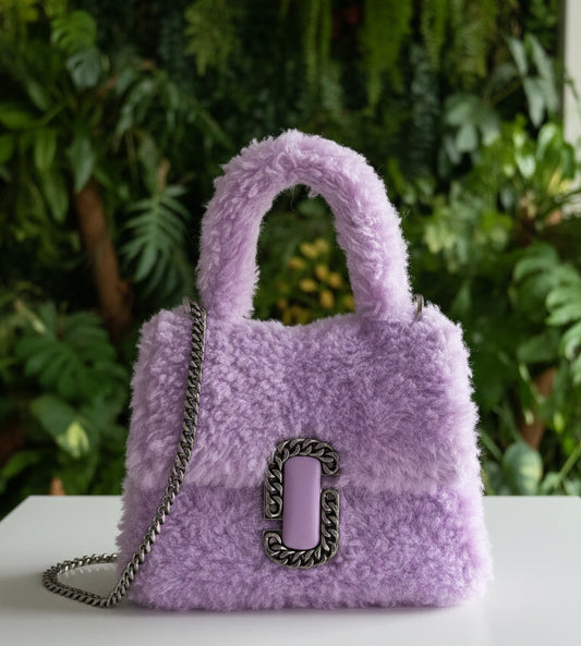 Marc Jacobs Teddy Purple St.Marc Mini Bag