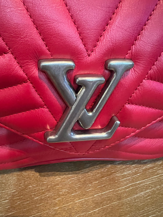 Louis Vuitton New Wave MM Calfskin Red