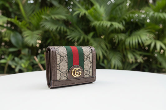 Gucci Monogram Ophida Compact Wallet