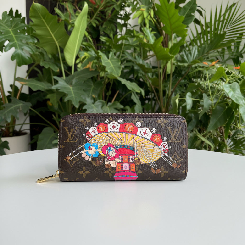Louis Vuitton Christmas Animation Swing Zippy Wallet
