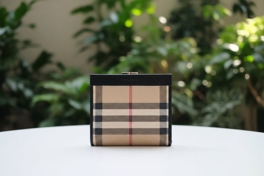 Burberry House Check Coated Canvas Wallet