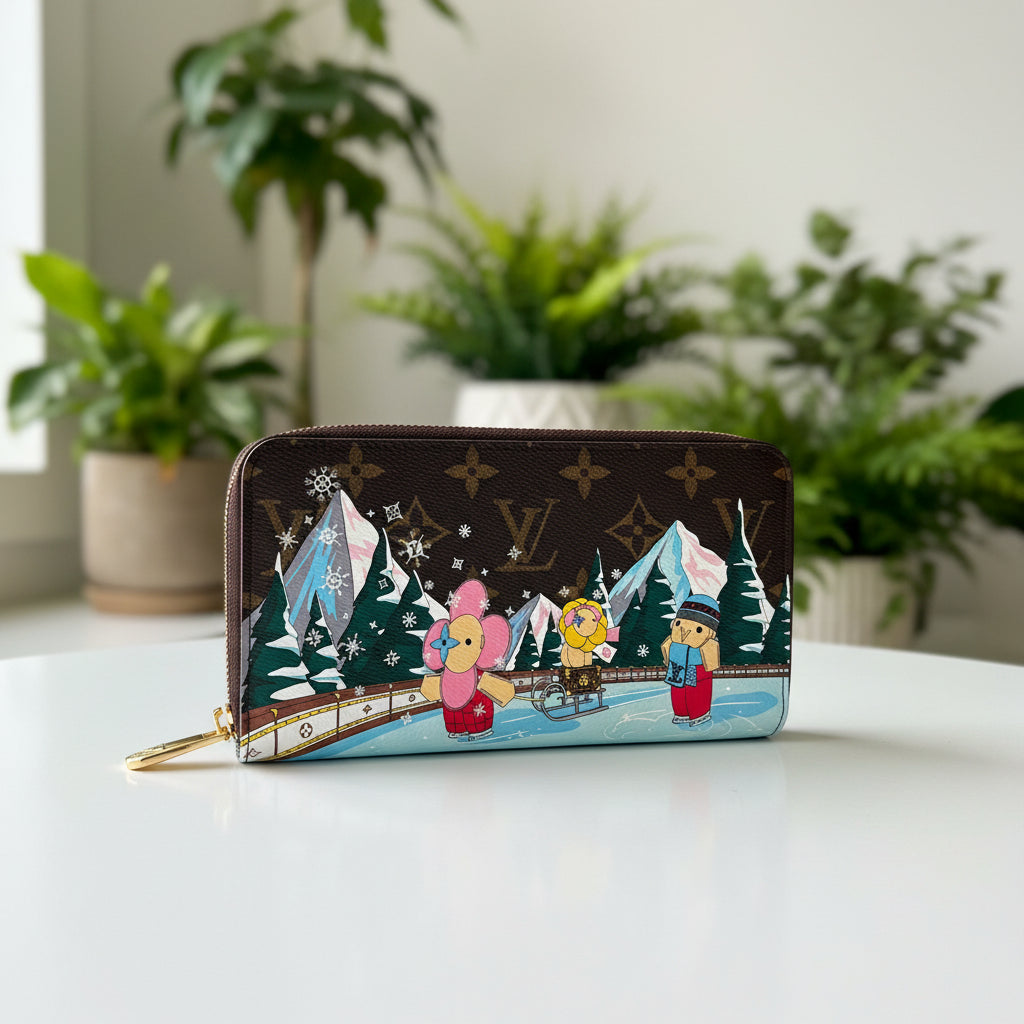 Louis Vuitton Christmas Animation Alpine Zippy Wallet