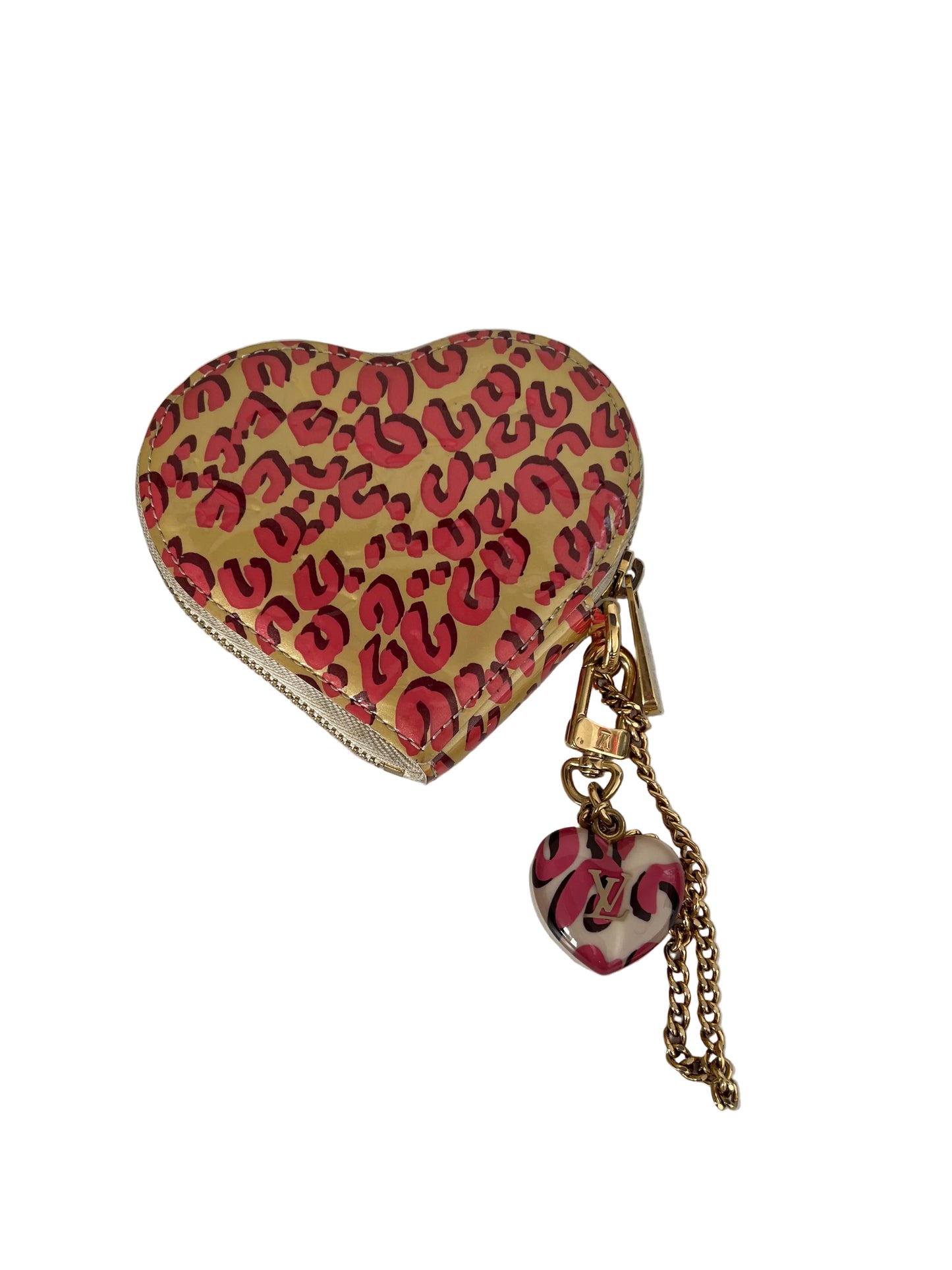 Louis Vuitton Vernis Leopard Heart Coin Pouch Stephen Sprouse Limited Edition
