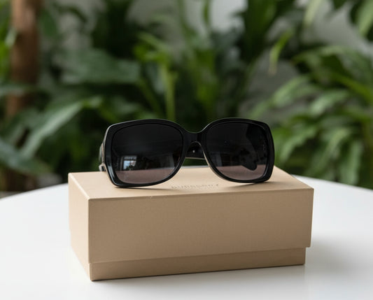 Burberry Black Nova Check Sunglasses