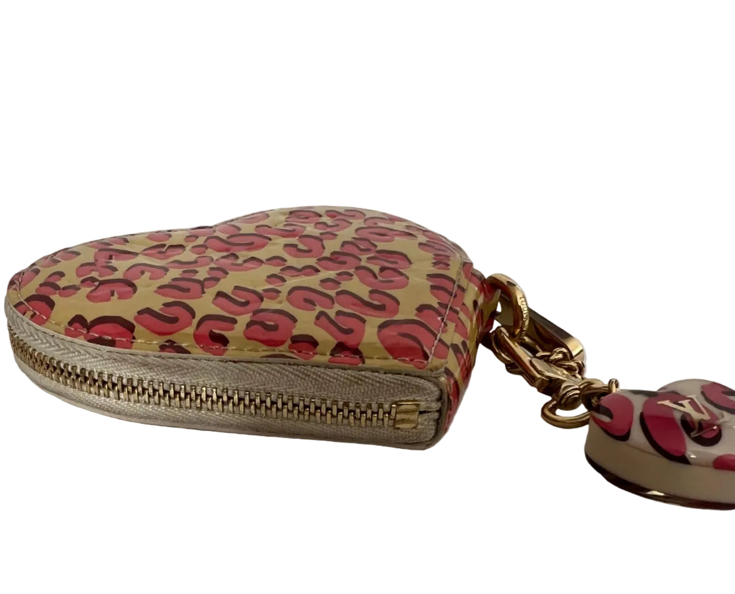 Louis Vuitton Vernis Leopard Heart Coin Pouch Stephen Sprouse Limited Edition