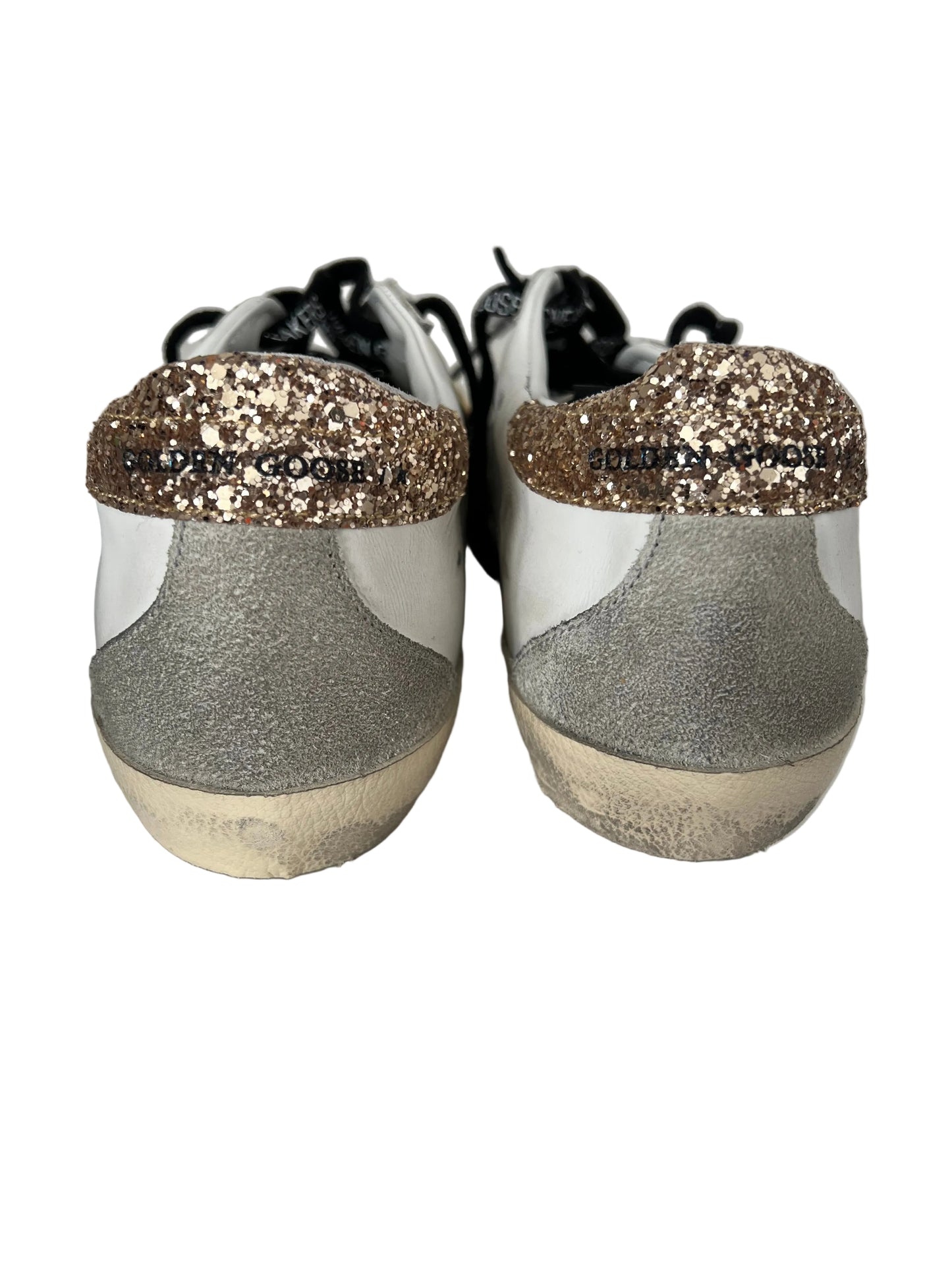 Golden Goose Super Star Gold Glitter Heel
