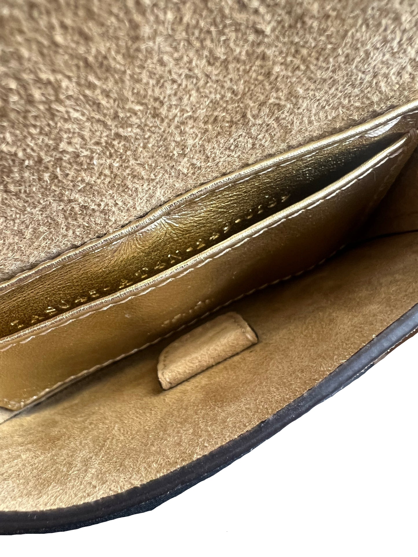 Fendi Nano Green Crystal Baguette