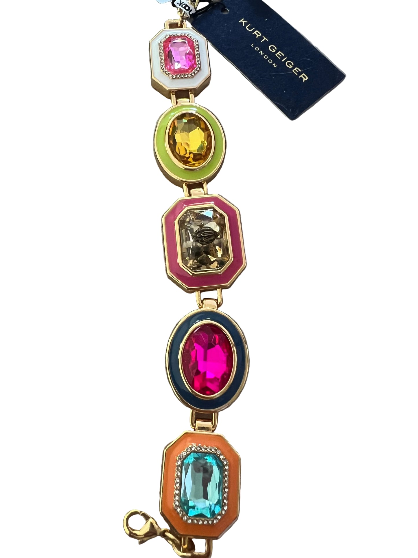Kurt Geiger Rainbow Stone Statement Bracelet