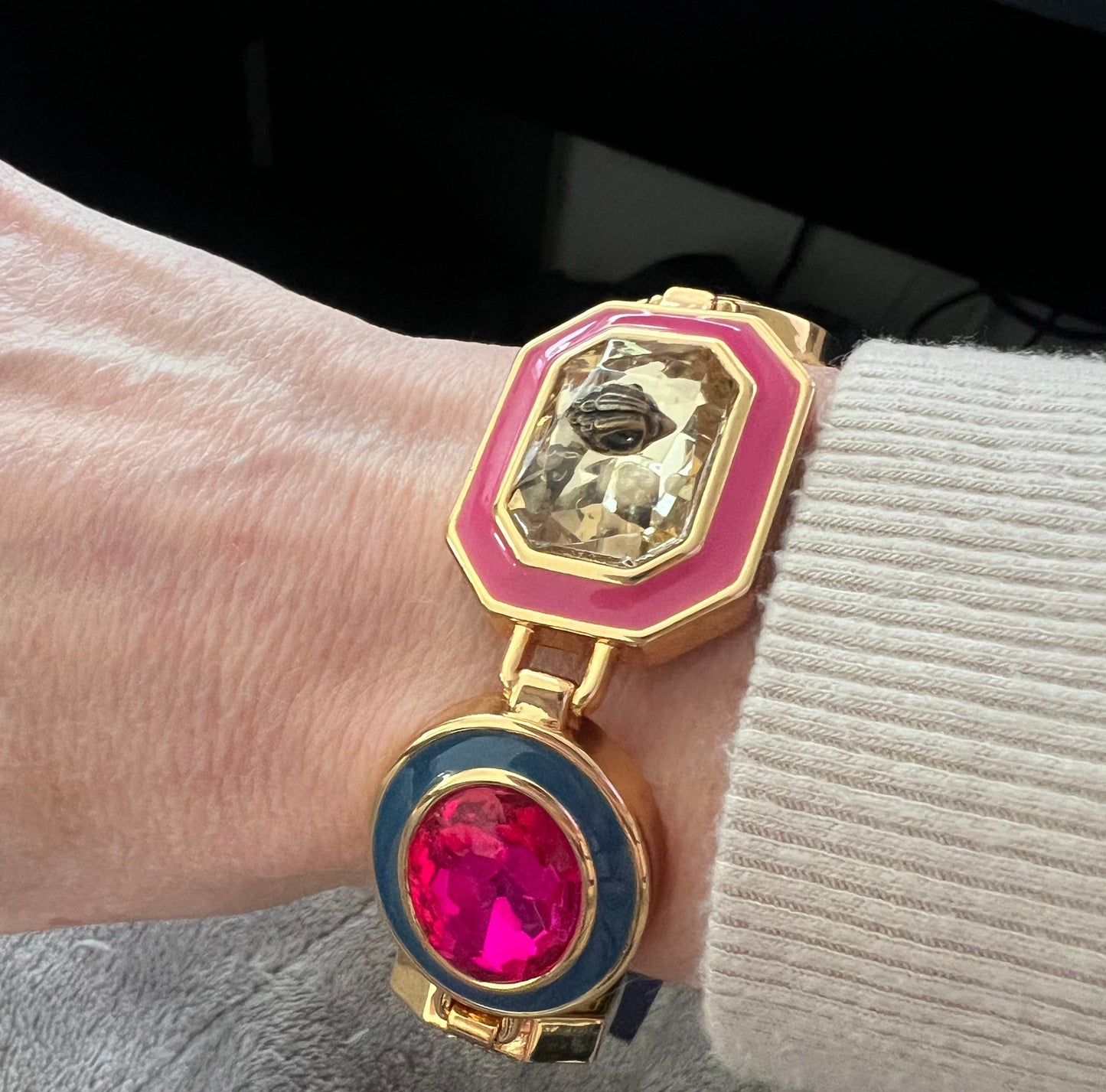 Kurt Geiger Rainbow Stone Statement Bracelet
