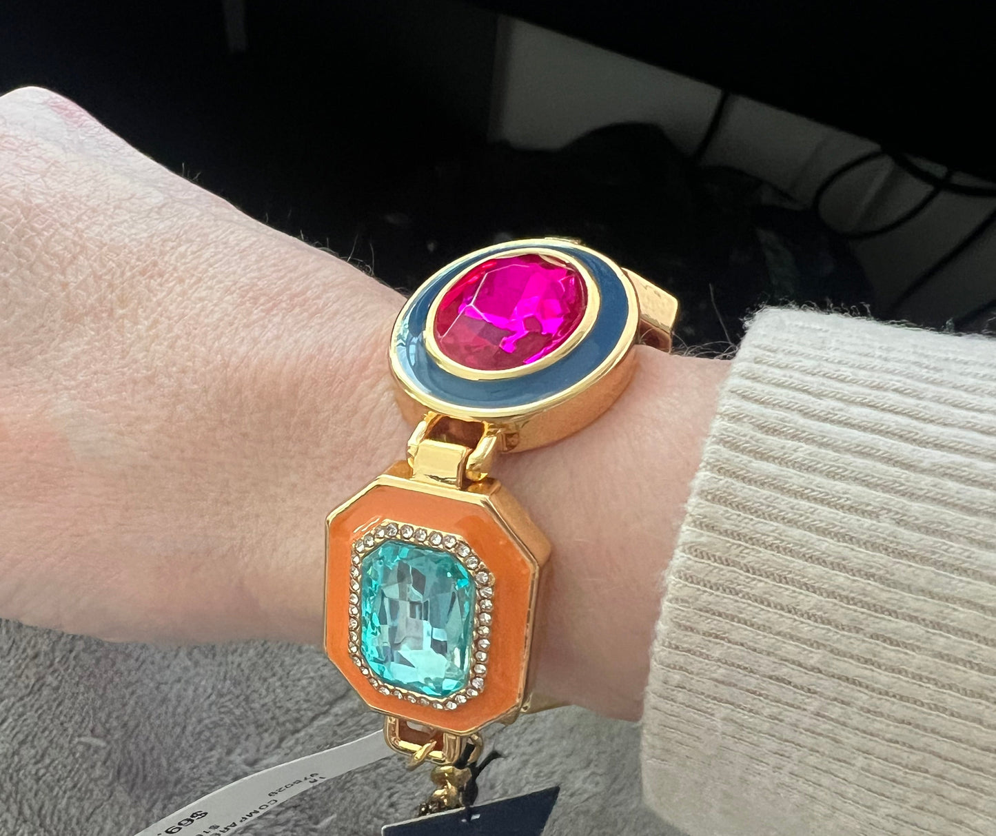 Kurt Geiger Rainbow Stone Statement Bracelet