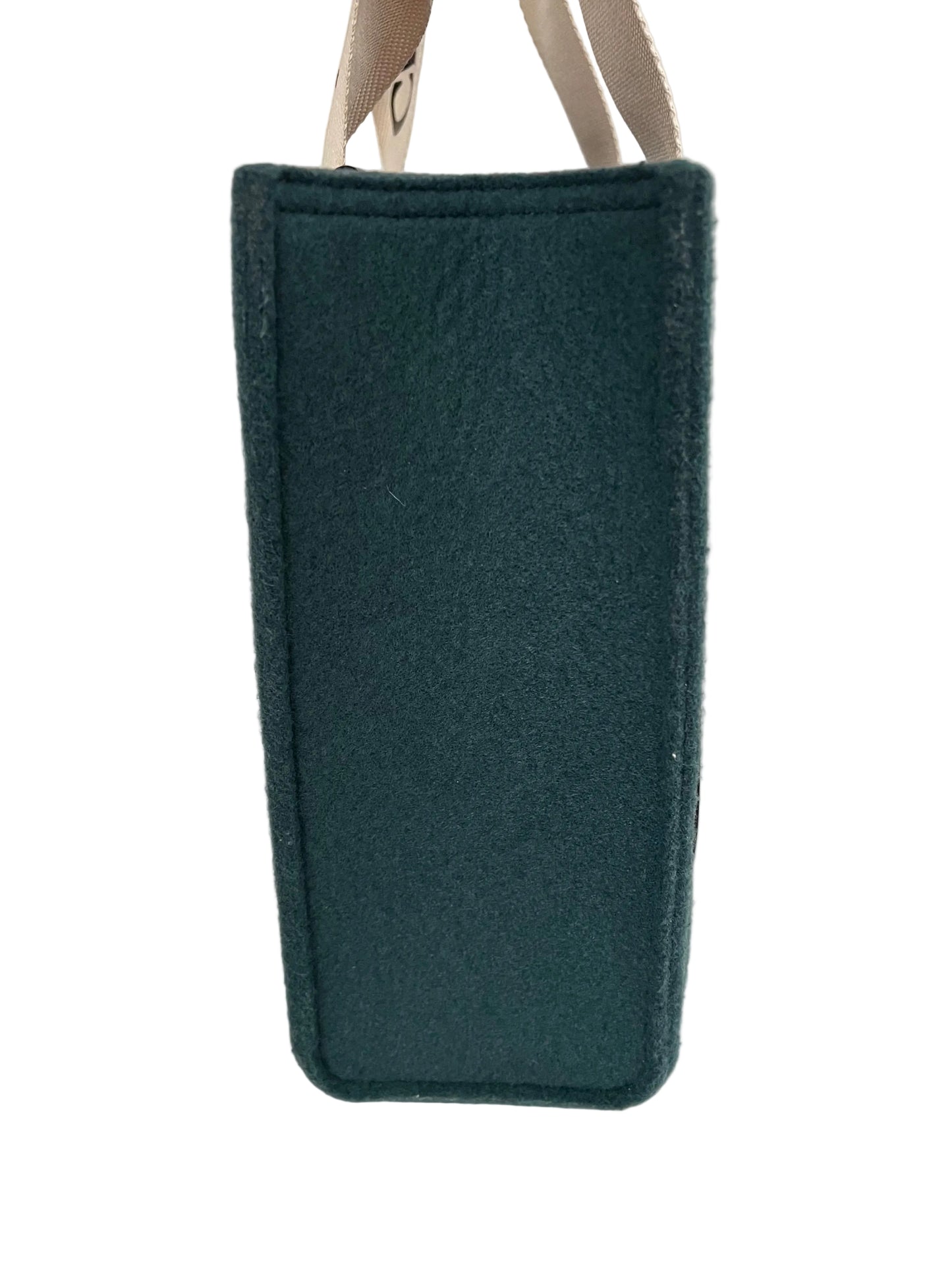 Chloe Green Woody Felt Tote Medium