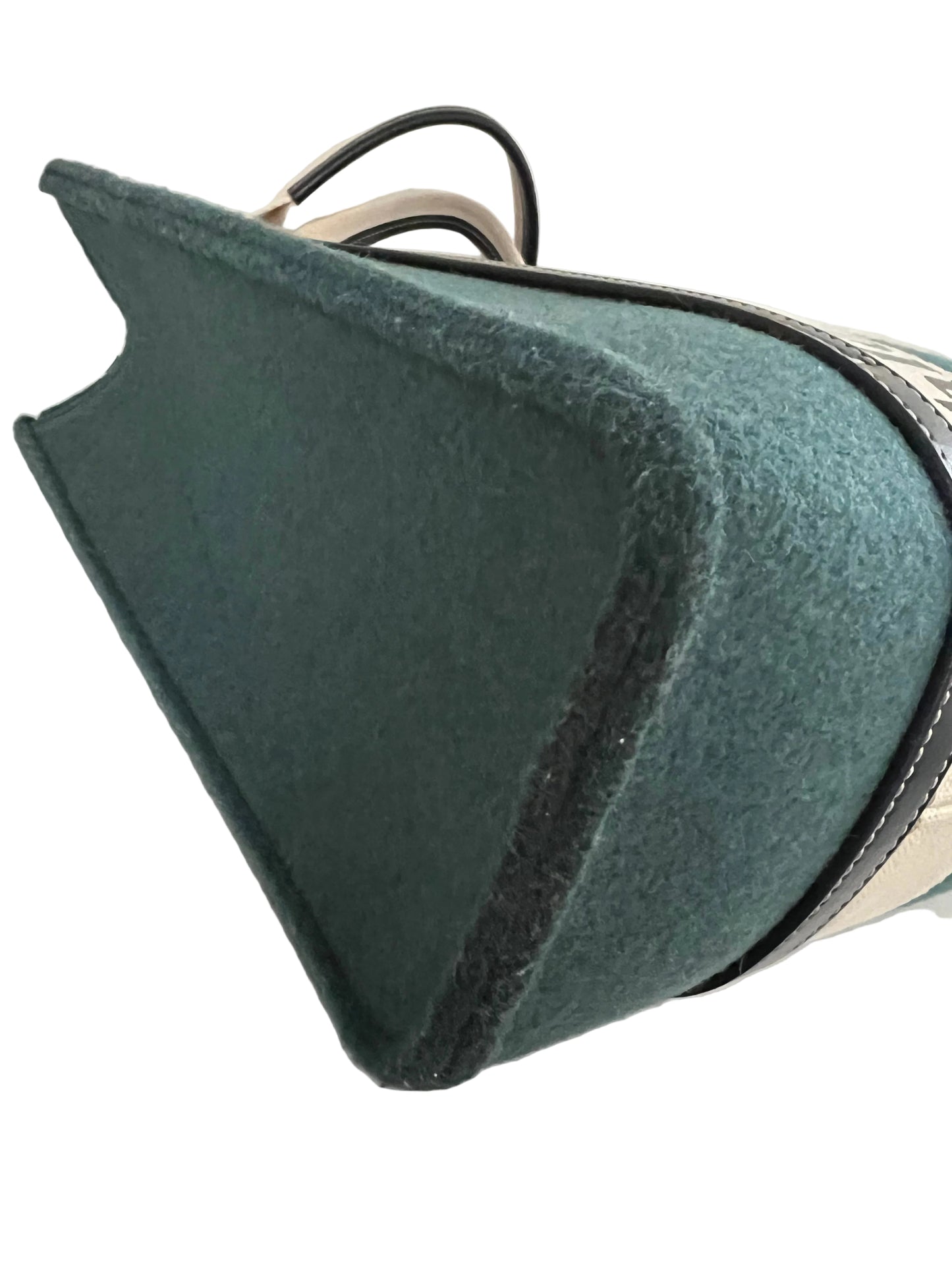 Chloe Green Woody Felt Tote Medium