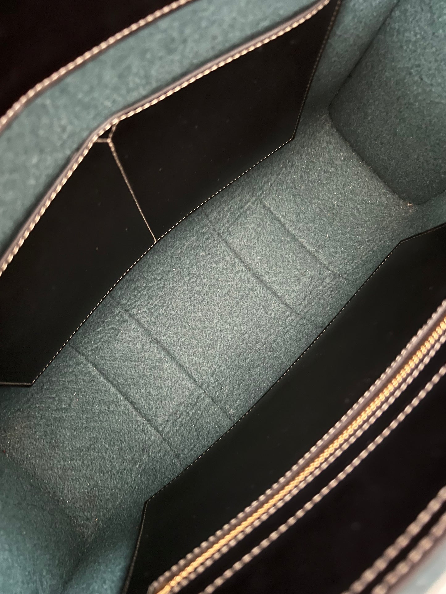 Chloe Green Woody Felt Tote Medium