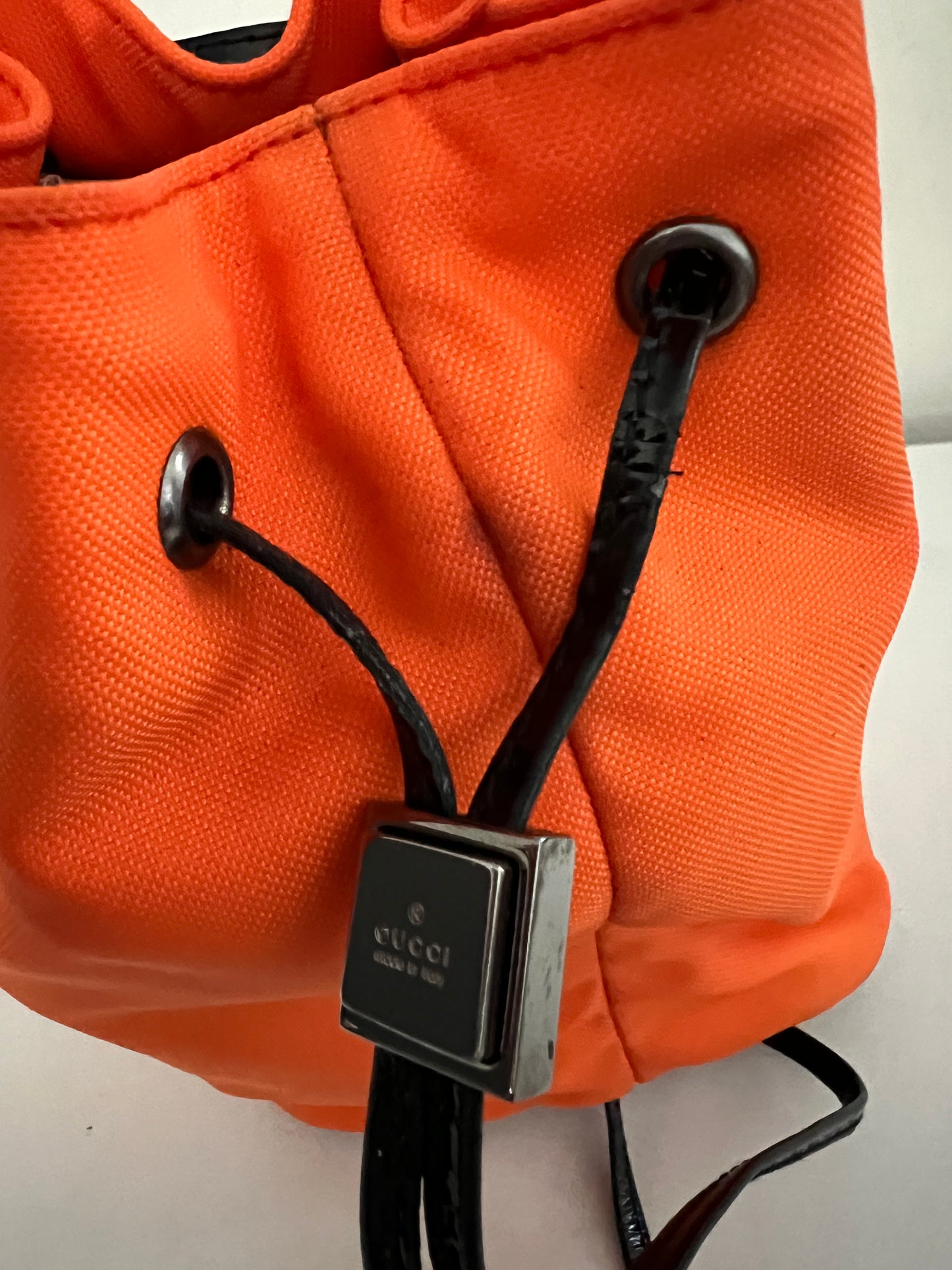 Gucci Orange Nylon Pouch