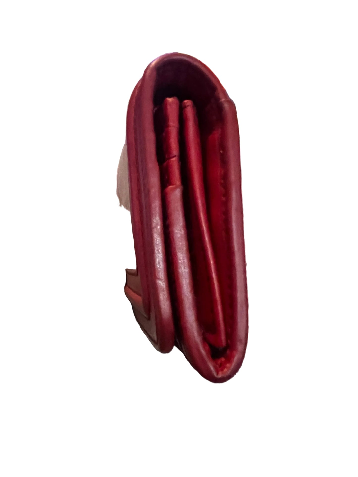 Burberry Red Check and Leather Wallet