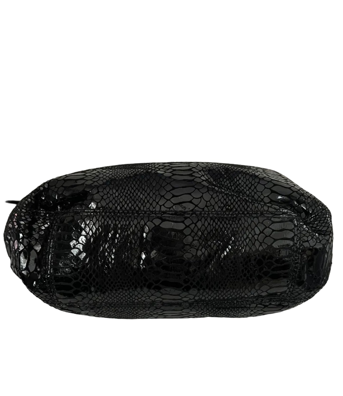 Michael Kors Snake Print Shiny Leather Hobo