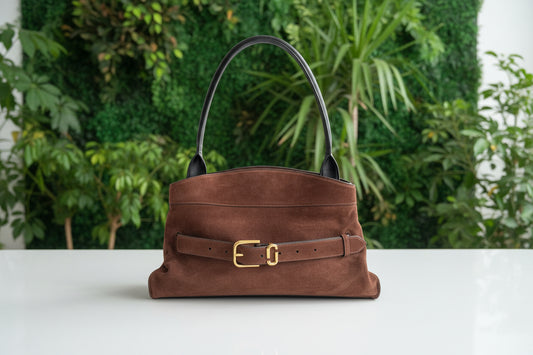 Marc Jacobs Brown Suede Dakota Satchel