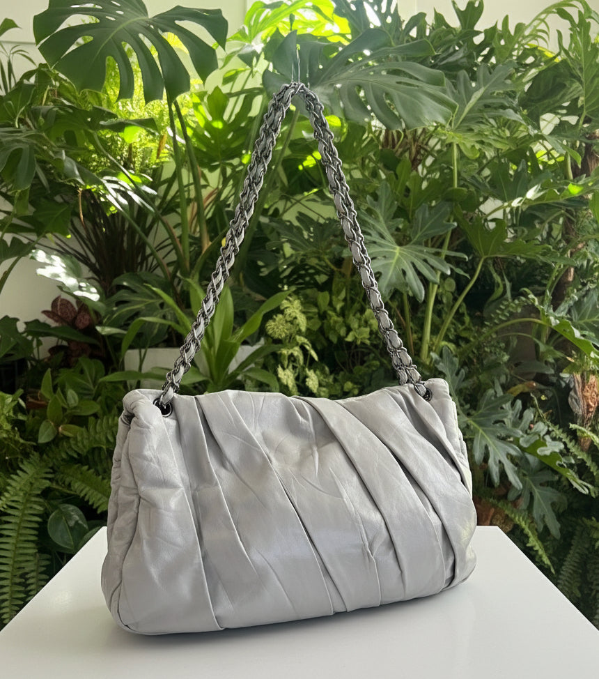 Chanel Glazed Crinkled Calfskin Maxi Twist Flap Bag