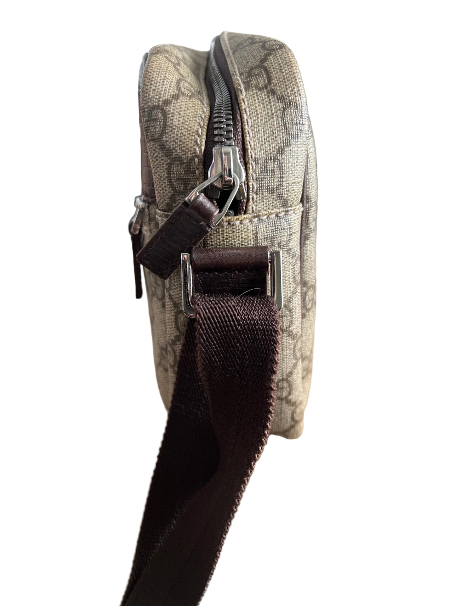 Gucci Monogram Coated Canvas Crossbody