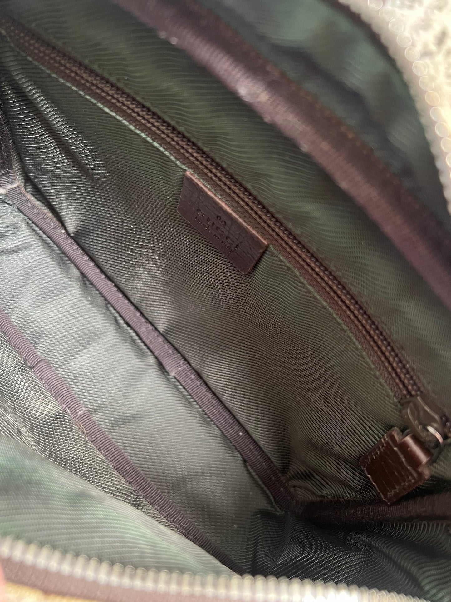 Gucci Monogram Coated Canvas Crossbody