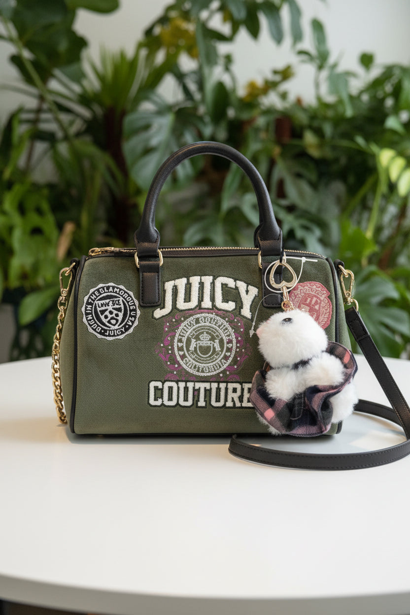 Juicy Couture Green Scottie Bowler