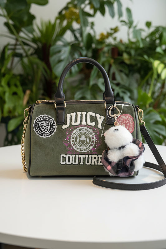 Juicy Couture Green Scottie Bowler