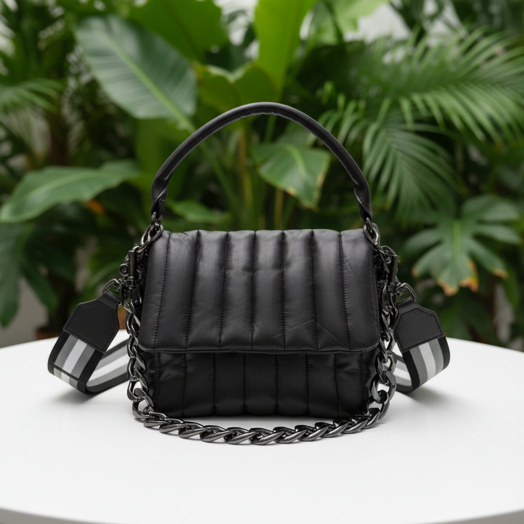 Think Royln Nylon Gunmetal Bag