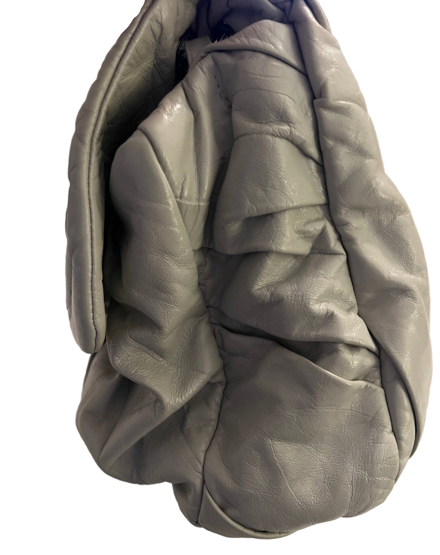 Chanel Glazed Crinkled Calfskin Maxi Twist Flap Bag