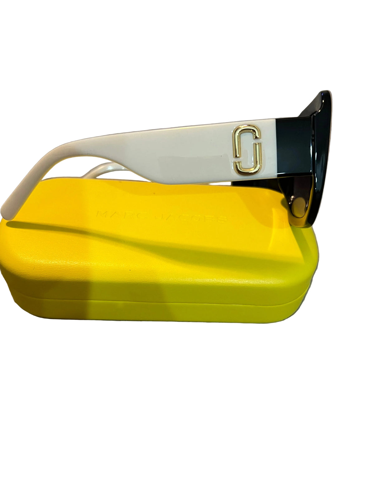 Marc Jacobs White Frame Square Oversized Sunglasses