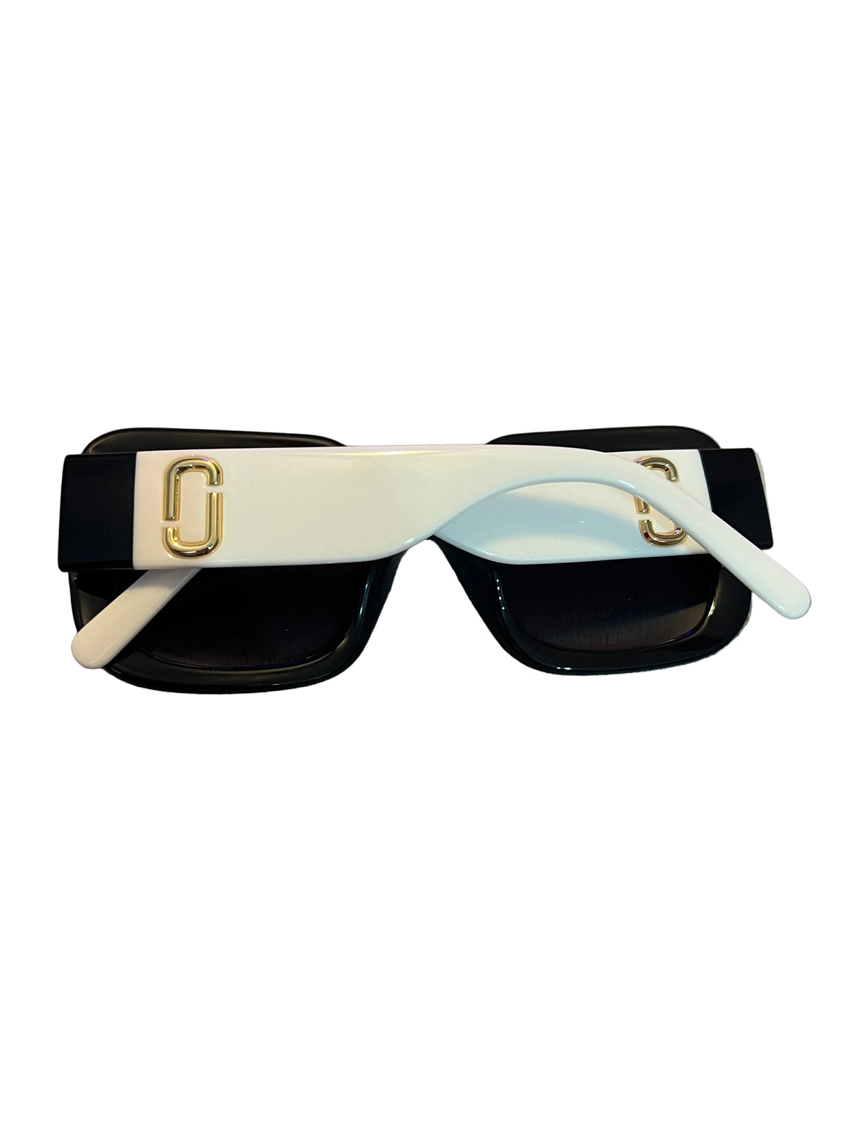 Marc Jacobs White Frame Square Oversized Sunglasses