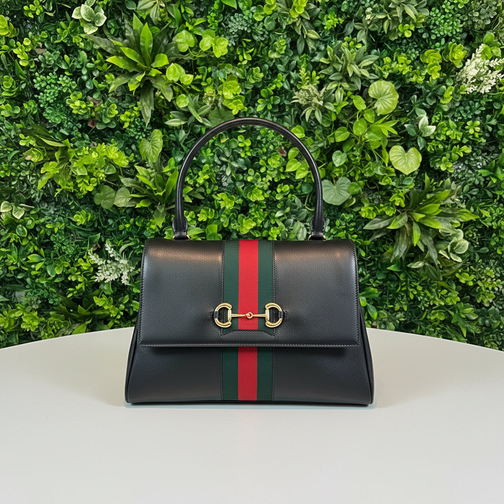 Gucci Black Leather Paparazzo Medium