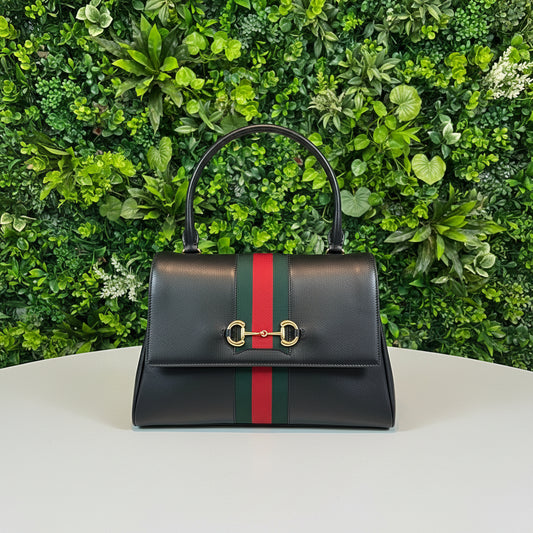 Gucci Black Leather Paparazzo Medium