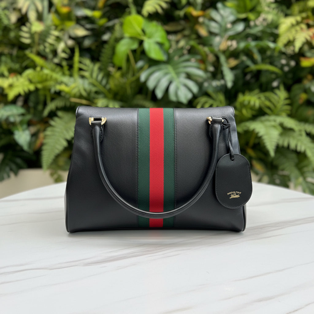 Gucci Black Leather Paparazzo Medium