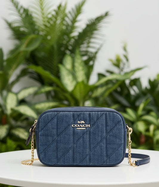 Coach Quilted Denim Mini Jamie Camera Bag