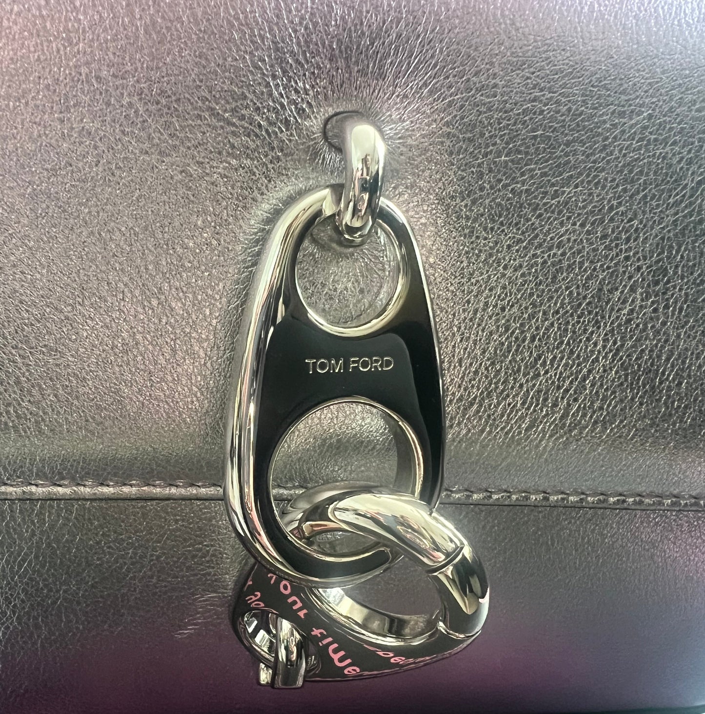 Tom Ford Purple & Silver Ombré Shoulder Bag
