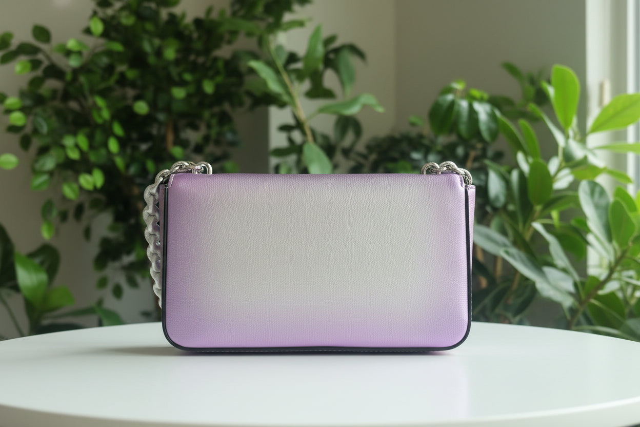 Tom Ford Purple & Silver Ombré Shoulder Bag