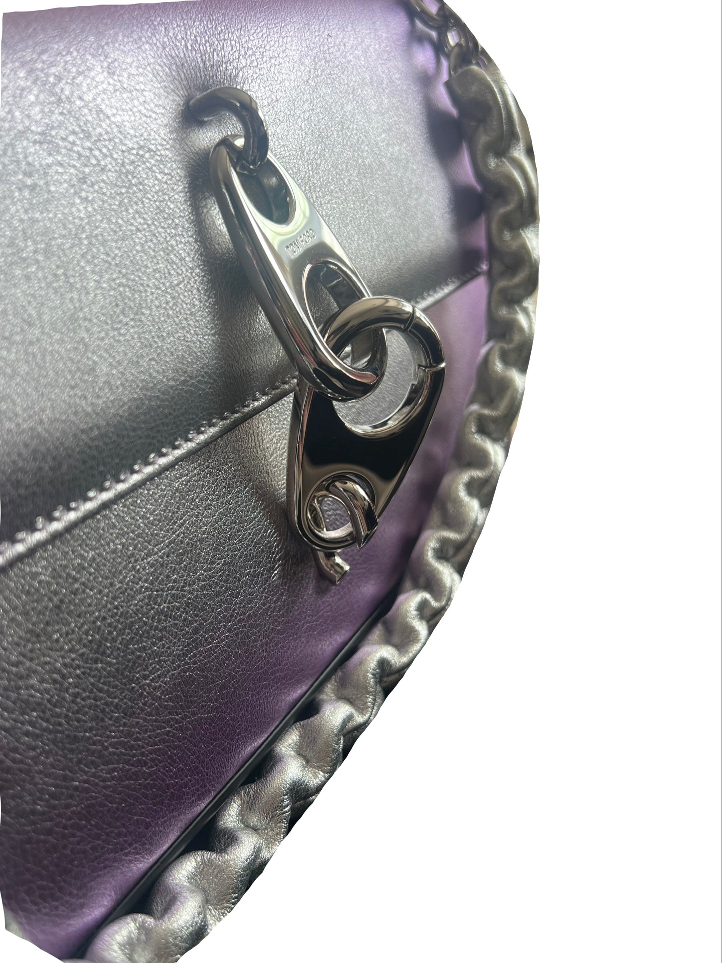 Tom Ford Purple & Silver Ombré Shoulder Bag